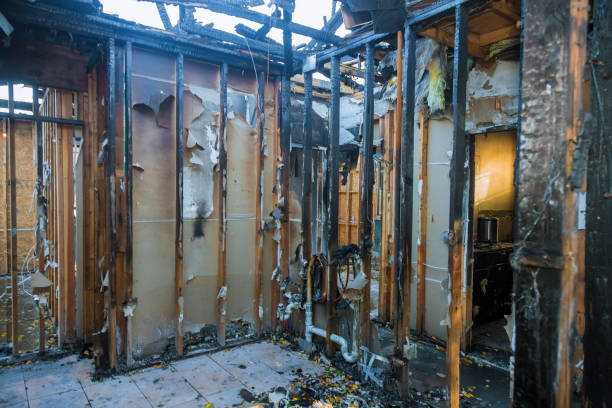 Professional Fire Damage Removal technician working in Brunswick, OH